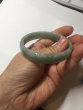 Load image into Gallery viewer, 53.8mm certified Type A 100% Natural green thin Jadeite Jade bangle D134-2835
