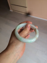 Load image into Gallery viewer, 55.8mm certified 100% natural Type A sunny green/white/brown jadeite jade bangle Y137-3334
