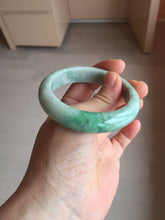 Load image into Gallery viewer, 51.5mm certified Type A 100% Natural sunny green purple oval Jadeite Jade bangle BS29-4436
