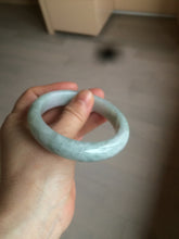 Load image into Gallery viewer, 57.5mm Certified 100% natural Type A green/gray chubby jadeite jade bangle AZ129-4065
