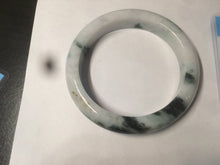 Load image into Gallery viewer, 58mm Certified Type A 100% Natural light green/white Jadeite Jade bangle S53-0441

