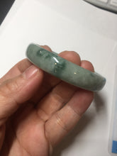 Load image into Gallery viewer, 53.7mm certified Type A 100% Natural green thin Jadeite Jade bangle D135-2831
