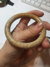 Load image into Gallery viewer, 56.8mm 100% natural beige yellow orange round cut Coral Jade (珊瑚玉) bangle XY109
