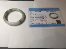 Load image into Gallery viewer, 57.7mm certified Type A 100% Natural sunny green yellow brown white Jadeite Jade bangle D136-1720
