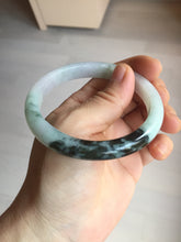 Load image into Gallery viewer, 57.2mm certified Type A 100% Natural icy watery light green sunny green purple Jadeite Jade bangle BQ64-5668
