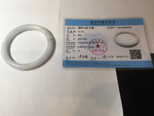 Load image into Gallery viewer, 59.5mm Certified Type A 100% Natural sunny green/white/light purple round cut Jadeite Jade bangle BK84-4676
