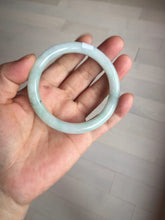 Load image into Gallery viewer, 55mm certified 100% natural Type A light green round cut jadeite jade bangle BP162-2773
