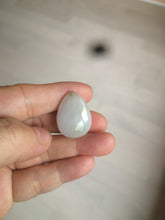 Load image into Gallery viewer, 100% natural white type A jadeite jade water drop pendant AX36
