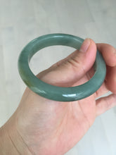 Load image into Gallery viewer, 53.2mm certified type A 100% Natural dark green/gray/yellow Jadeite Jade bangle AF96-7577
