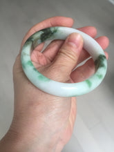 Load image into Gallery viewer, 57.7mm certified Type A 100% Natural sunny green yellow brown white Jadeite Jade bangle D136-1720
