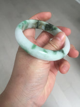 Load image into Gallery viewer, 57.7mm certified Type A 100% Natural sunny green yellow brown white Jadeite Jade bangle D136-1720
