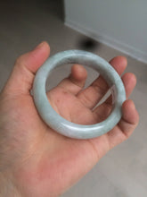 Load image into Gallery viewer, 57.5mm Certified 100% natural Type A green/gray chubby jadeite jade bangle AZ129-4065
