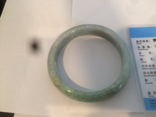 Load image into Gallery viewer, 64.7mm certified type A 100% Natural sunny green/yellow/purple(FU LU Shou) jadeite jade bangle BK1-1186
