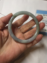 Load image into Gallery viewer, 56.3mm certified 100% natural Type A green gray purple slim round cut jadeite bangle PD161-6334
