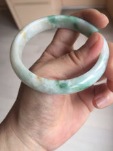 Load image into Gallery viewer, 57mm Certificated sunny green/yellow/white jadeite jade bangle S83-7073
