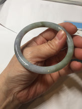Load image into Gallery viewer, 56.3mm certified 100% natural Type A green gray purple slim round cut jadeite bangle PD161-6334
