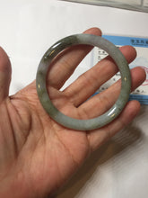 Load image into Gallery viewer, 56.3mm certified 100% natural Type A green gray purple slim round cut jadeite bangle PD161-6334
