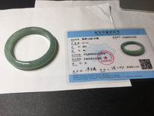 Load image into Gallery viewer, 54.9mm certified natural 100% natural Type A green jadeite jade bangle AF92-1161
