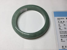 Load image into Gallery viewer, 54.9mm certified natural 100% natural Type A green jadeite jade bangle AF92-1161
