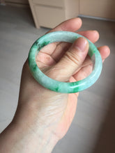 Load image into Gallery viewer, 54mm certified 100% natural Type A sunny green jadeite jade bangle PB165-4664
