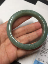 Load image into Gallery viewer, 54.9mm certified natural 100% natural Type A green jadeite jade bangle AF92-1161
