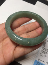 Load image into Gallery viewer, 54.9mm certified natural 100% natural Type A green jadeite jade bangle AF92-1161
