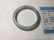 Load image into Gallery viewer, 61.5mm Certified Type A 100% Natura light green white purple Jadeite bangle X153-3825
