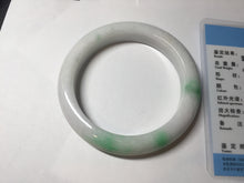 Load image into Gallery viewer, 卖了 58.8mm Certified Type A 100% Natural sunny green/white(白底青) Jadeite Jade bangle AM99-2811
