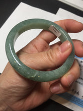 Load image into Gallery viewer, 54.9mm certified natural 100% natural Type A green jadeite jade bangle AF92-1161
