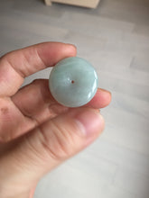 Load image into Gallery viewer, 28.6/5.6mm Type A 100% Natural sunny green light purple red Jadeite Jade Safety Guardian Button donuts Pendant group BP112
