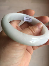 Load image into Gallery viewer, 56mm certified 100% natural type A light green white jadeite jade bangle BQ61-6879
