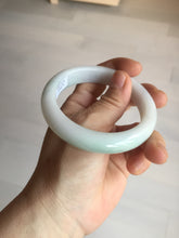 Load image into Gallery viewer, 56mm certified 100% natural type A light green white jadeite jade bangle BQ61-6879
