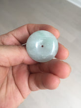 Load image into Gallery viewer, 28.6/5.6mm Type A 100% Natural sunny green light purple red Jadeite Jade Safety Guardian Button donuts Pendant group BP112
