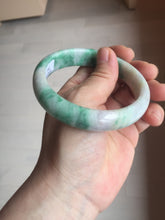 Load image into Gallery viewer, 59.2mm Certified Type A 100% Natural green purple Jadeite Jade bangle S86-7051
