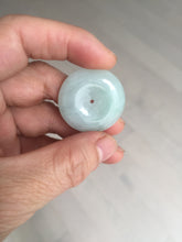 Load image into Gallery viewer, 28.6/5.6mm Type A 100% Natural sunny green light purple red Jadeite Jade Safety Guardian Button donuts Pendant group BP112
