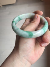 Load image into Gallery viewer, 59.2mm Certified Type A 100% Natural green purple Jadeite Jade bangle S86-7051
