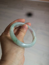 Load image into Gallery viewer, 55mm Certified type A 100% Natural super icy watery sunny green Jadeite bangle AY26-1659
