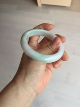 Load image into Gallery viewer, 56mm certified 100% natural type A light green white jadeite jade bangle BQ61-6879
