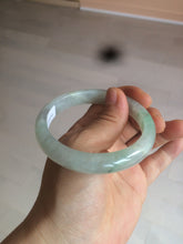 Load image into Gallery viewer, 55mm Certified type A 100% Natural super icy watery sunny green Jadeite bangle AY26-1659
