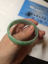 Load image into Gallery viewer, 52.5mm certified 100% natural Type A sunny green jadeite jade bangle BK5-3359
