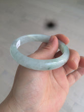 Load image into Gallery viewer, 55mm Certified type A 100% Natural super icy watery sunny green Jadeite bangle AY26-1659
