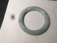 Load image into Gallery viewer, 56.4 mm certificated Type A 100% Natural light green round cut Jadeite Jade bangle S54-4069
