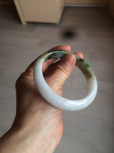 Load image into Gallery viewer, 60mm certified type A 100% Natural green/dark green/white jadeite jade bangle BG26-1711
