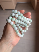 Load image into Gallery viewer, 10mm 100% natural type A green yellow white jadeite jade beads bracelet group PB152
