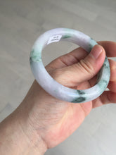 Load image into Gallery viewer, 55.9mm Certified 100% natural Type A light purple with sunny flying flowers jadeite jade bangle BL106-8719
