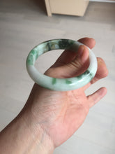 Load image into Gallery viewer, 57.7mm certified Type A 100% Natural sunny green yellow brown white Jadeite Jade bangle D136-1720
