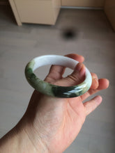 Load image into Gallery viewer, 60mm certified type A 100% Natural green/dark green/white jadeite jade bangle BG26-1711
