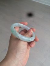 Load image into Gallery viewer, 55mm Certified type A 100% Natural super icy watery sunny green Jadeite bangle AY26-1659
