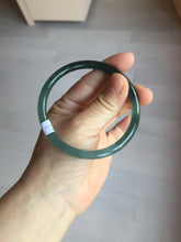 Load image into Gallery viewer, 59.2mm Certified Type A 100% Natural icy watery spring-water green/blue/gray Guatemala slim round cut Jadeite bangle PA99-5535
