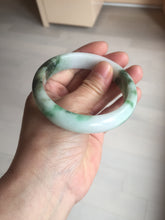 Load image into Gallery viewer, 57.7mm certified Type A 100% Natural sunny green yellow brown white Jadeite Jade bangle D136-1720
